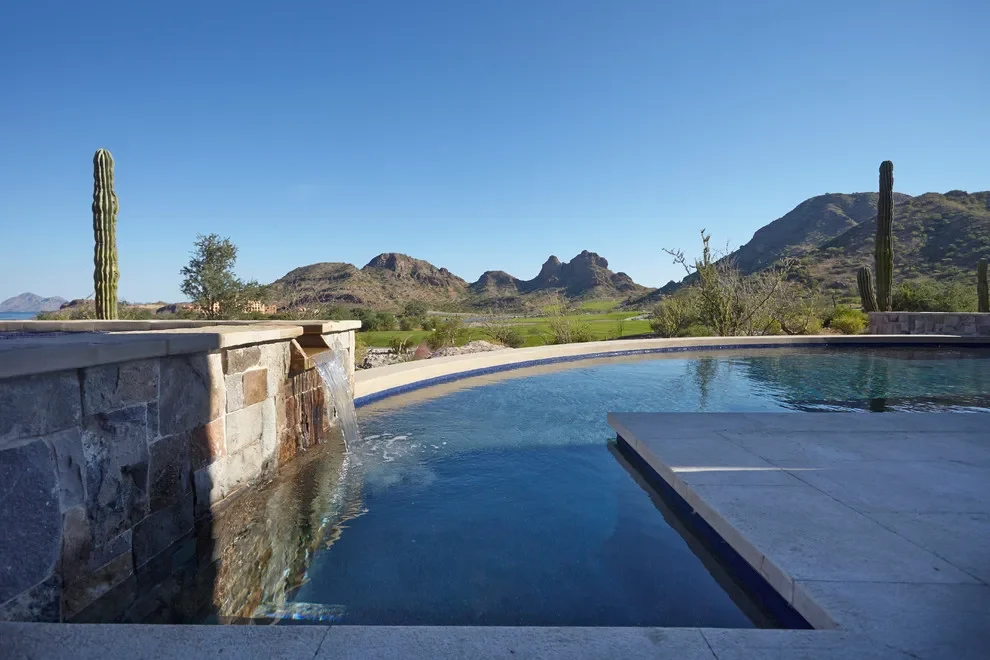 Pool and mountains